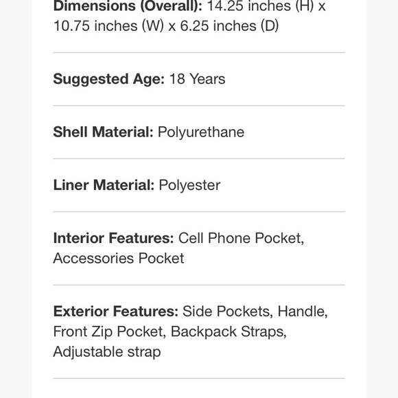 LAST ONE! Rowan Soft Faux Leather Backpack brown - Picture 5 of 8